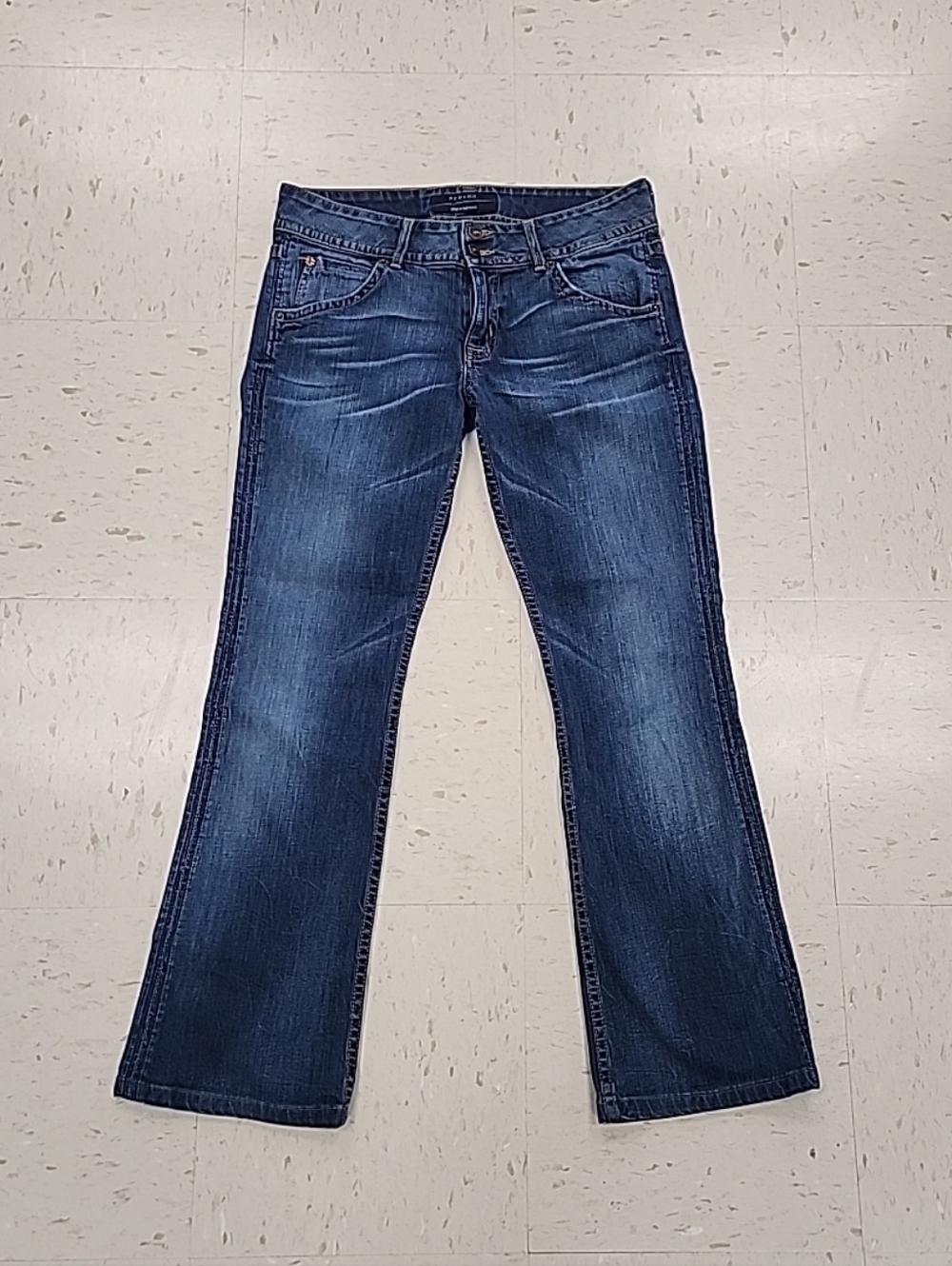 Hudson Denim Low-Rise Flare Jeans Women's Size 30 Medium Wash Y2K Made in USA - Picture 8 of 8